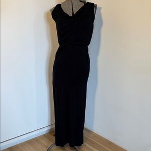 Vivienne Westwood Black and Gold Label Jersey Dress